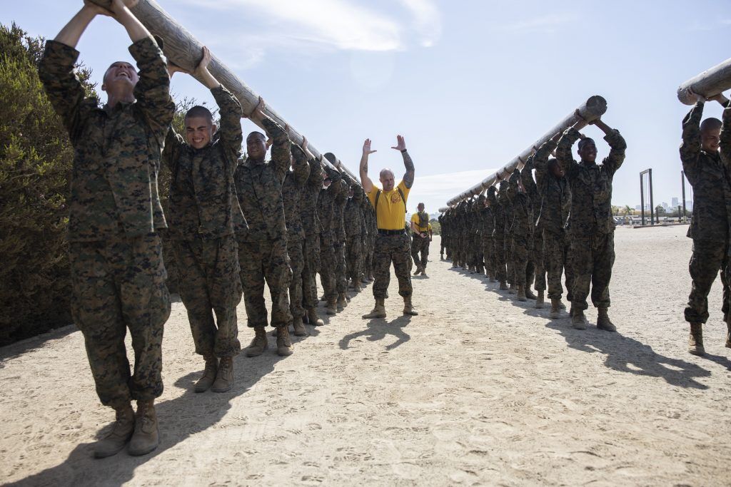 Marine Corps Log Drills A Challenging